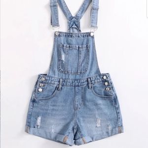 Garage Hem Denim Overall